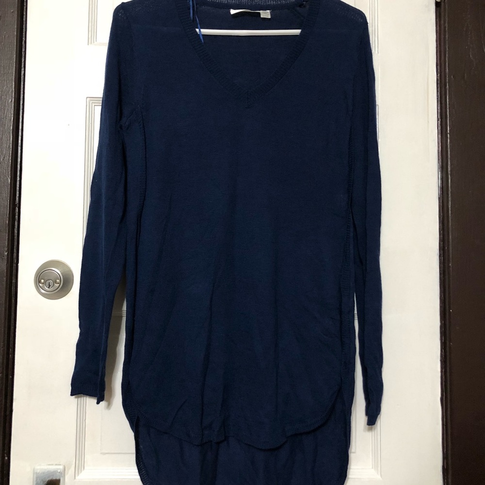 Lightweight hi/low sweater tunic